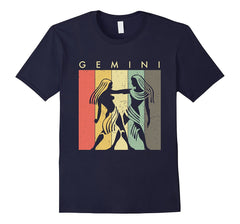 Retro Vintage Gemini TShirt Zodiac May June Birthday