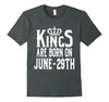 Image of Kings Are Born On June 29th Funny Birthday T-Shirt
