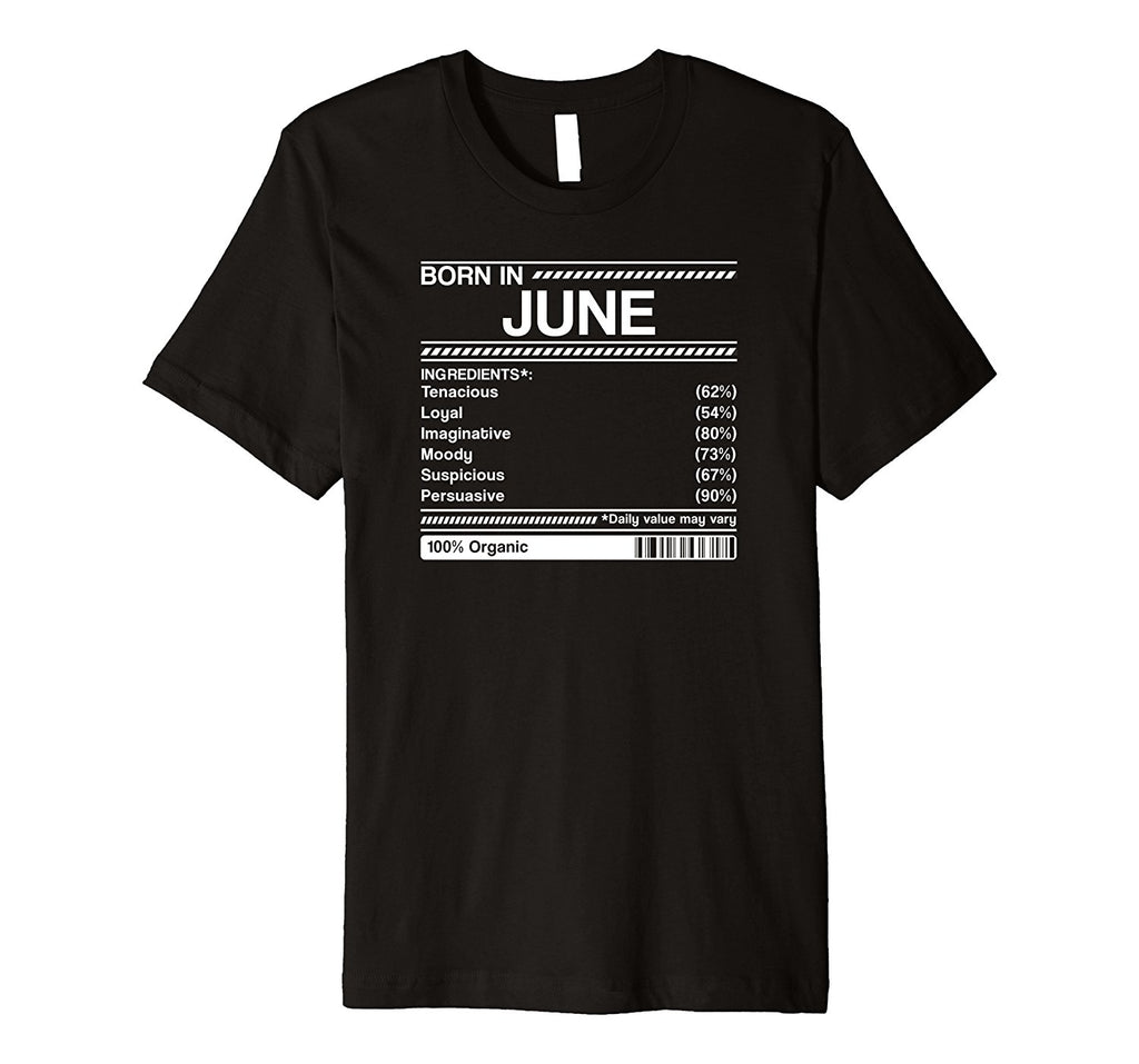 born in june birthday facts gift t-shirt