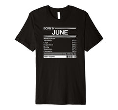 born in june birthday facts gift t-shirt