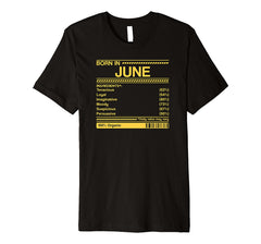 born in june birthday facts gift t-shirt