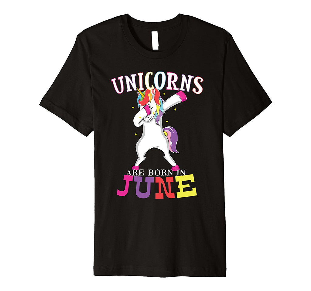 June Birthday Funny Dabbing Unicorn Lover T-shirt Gift