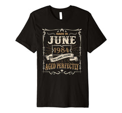 Made In June 1984 The Living Legend 34th Birthday Tee