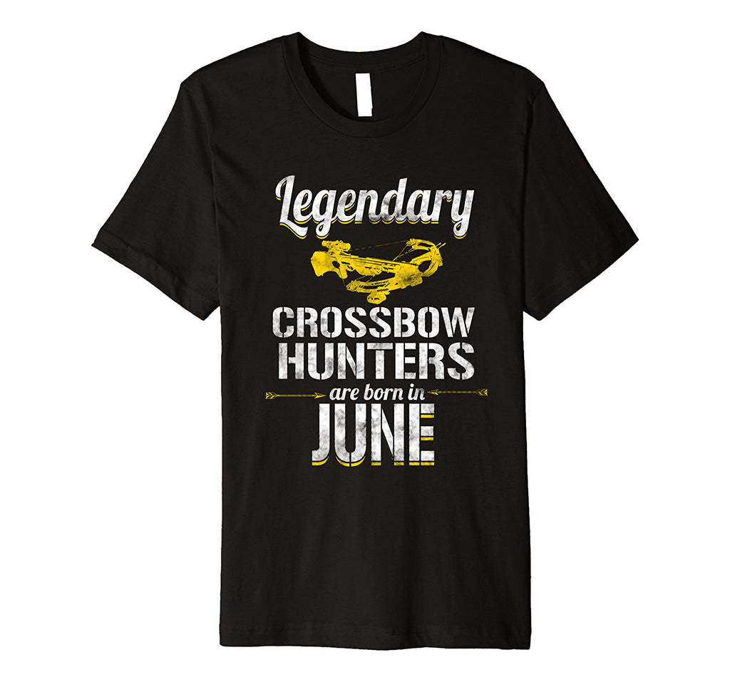 Crossbow Hunter June Birthday Premium T Shirt Gift