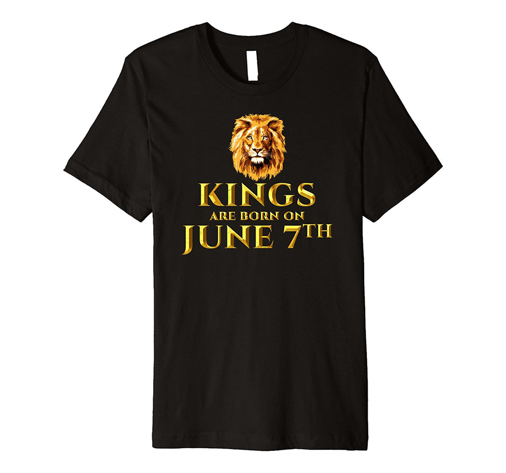Kings Are Born On June 7th T-shirt Funny Birthday