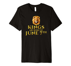 Kings Are Born On June 7th T-shirt Funny Birthday