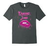 Image of Queens Are Born In June Birthday T-Shirt for Black Women