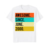 Image of 18th Birthday Vintage Gift Awesome Since June 2000 Shirt