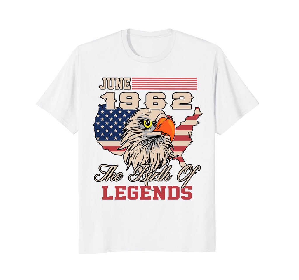 June 1962 Birthday T-shirt Awesome Birth of Legends