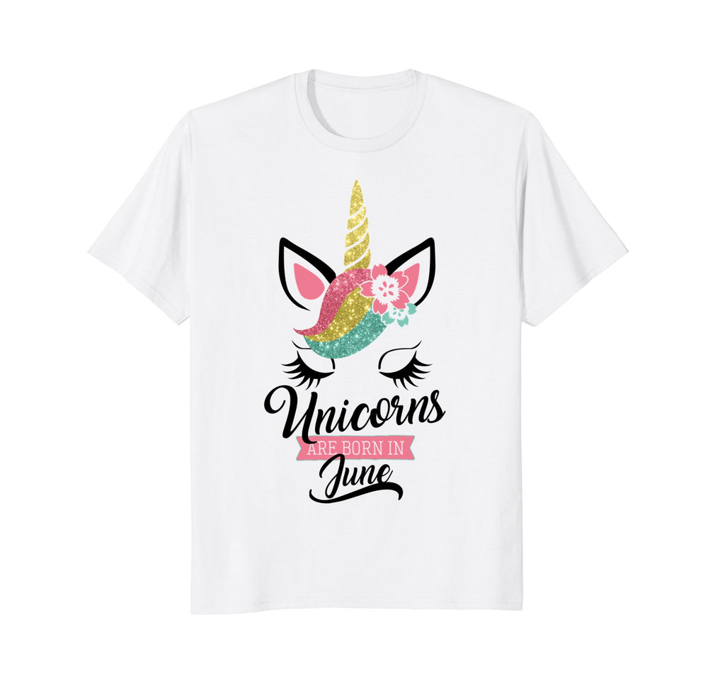 Unicorns are born in June - Cute Kids Birthday Gift T Shirt