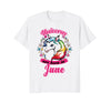 Image of Unicorns Are Born in June T-Shirt Birthday Gift