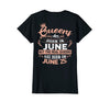 Image of Real Queens are born on 25th of June Birthday Gift T-Shirt