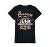 Image of Real Queens are born on 6th of June Birthday Gift T-Shirt