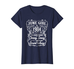 Womens 34th Birthday Gifts June 1984 Of Being Classy Sassy Shirt