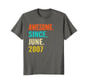 Image of Born in June 2007 11th Birthday Gift 11 years old T-shirt