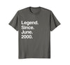 Image of Legend Since June 2000 Shirt - Age 18th Birthday Funny Gift
