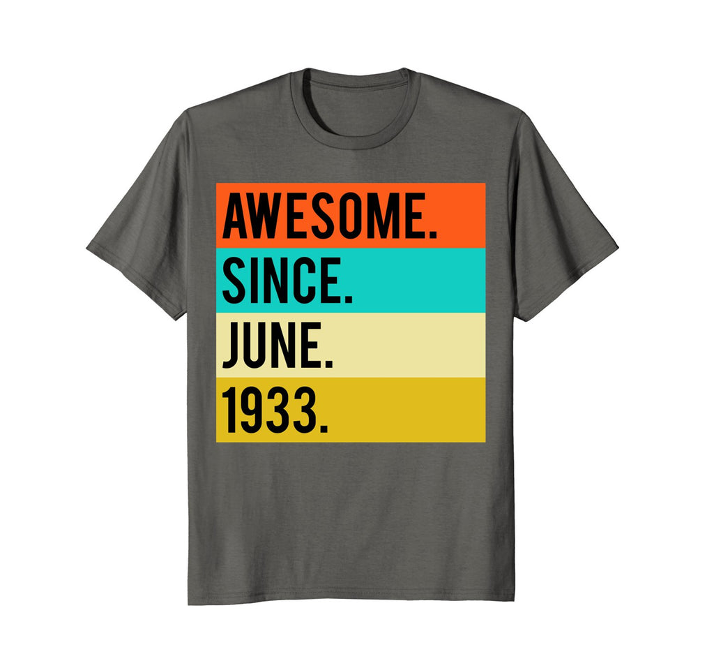 85th Birthday Vintage Gift Awesome Since June 1933 Shirt