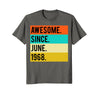 Image of 50th Birthday Vintage Gift Awesome Since June 1968 Shirt