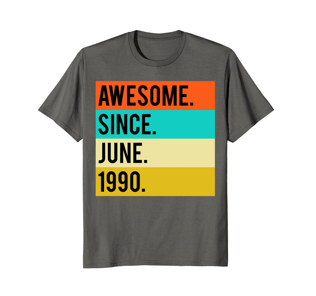 28th Birthday Vintage Gift Awesome Since June 1990 Shirt