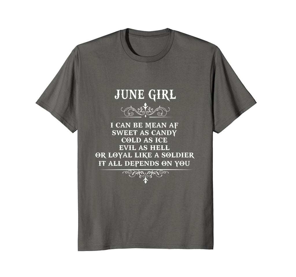 I'm a June Girl Shirt Funny Birthday T-Shirt for Girl
