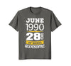 Image of June 1990 28 years of being awesome 28th Birthday T-Shirt