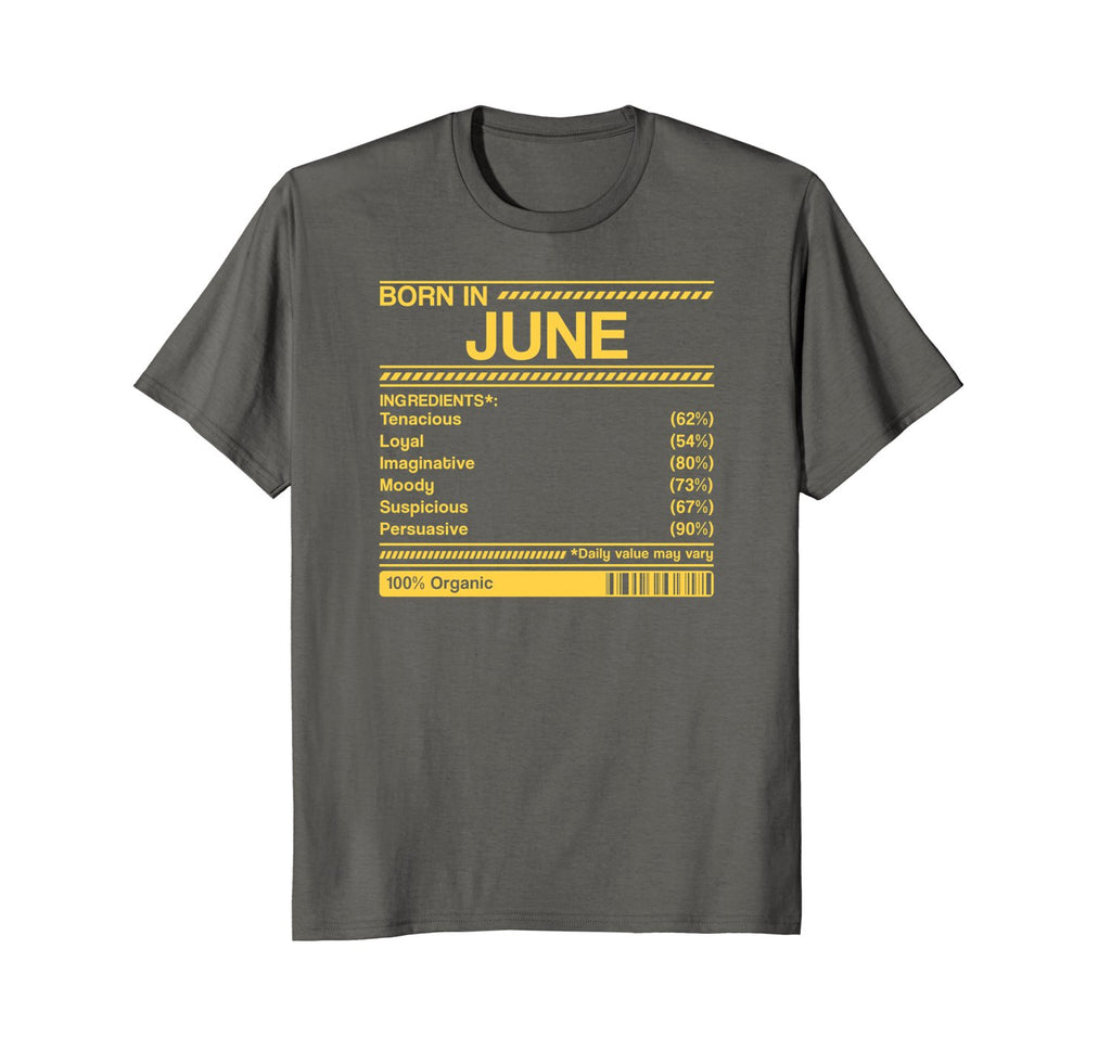 born in june birthday facts gift t-shirt