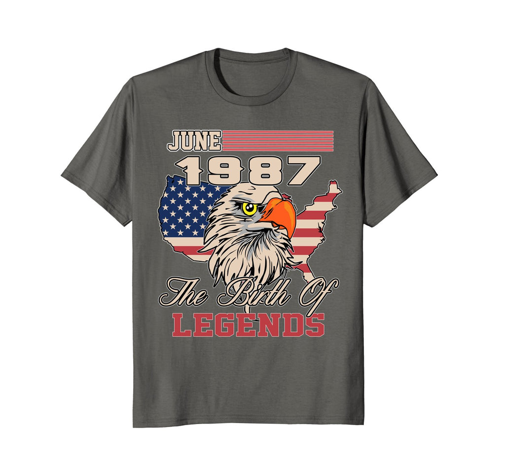 June 1987 Birthday T-shirt Awesome Birth of Legends