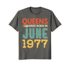 Image of Queens Born In JUNE 1977 41st Awesome Birthday Gift Shirt