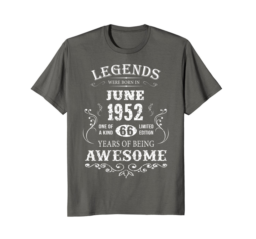 Legends Were Born In June 1952-66th Birthday Gift Shirt