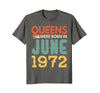 Image of Queens Born In JUNE 1972 46th Awesome Birthday Gift Shirt