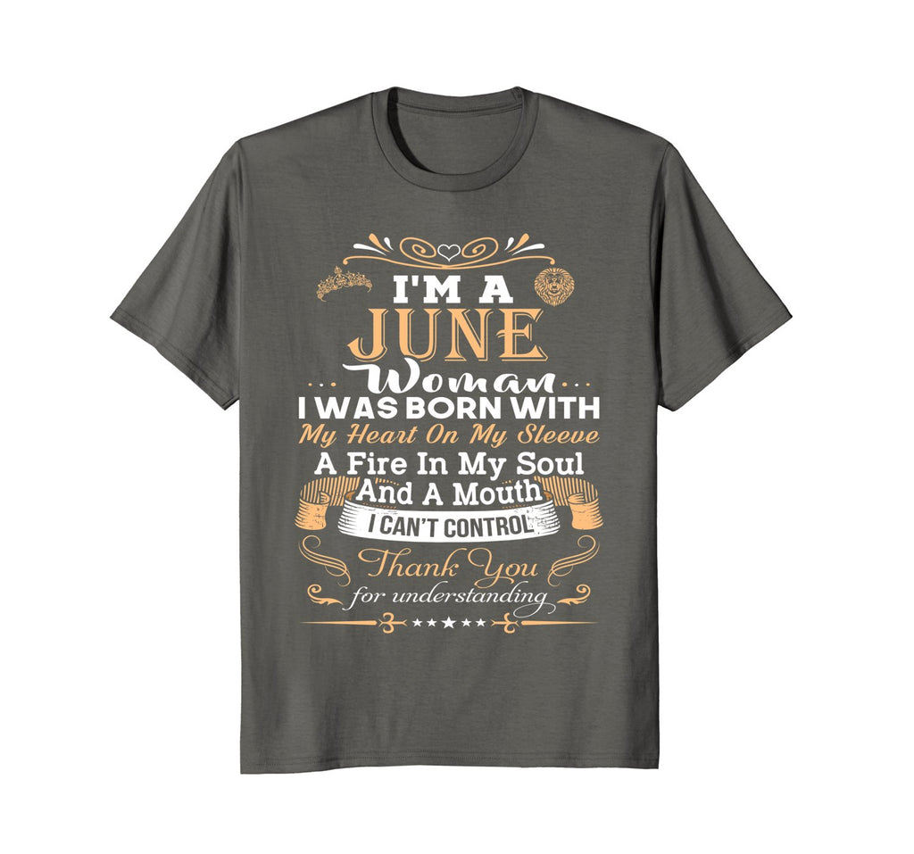 Women's I'm a June Women Funny Birthday Gift T-Shirt