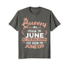 Image of Real Queens are born on 8th of June Birthday Gift T-Shirt