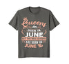 Image of Real Queens are born on 16th of June Birthday Gift T-Shirt