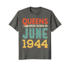 Image of Queens Born In JUNE 1944 74th Awesome Birthday Gift Shirt