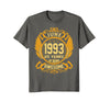 Image of Awesome June 1993 Shirt 25 Years Old 25th Birthday Gifts Men