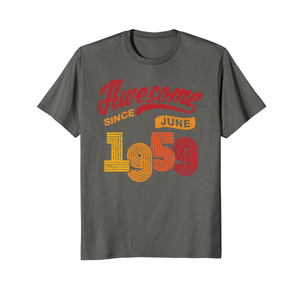 Awesome Since June 1959 Shirt Vintage 59th Birthday Tee