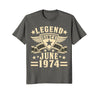 Image of Legend Since June 1974 T-shirt 44th Birthday Gifts