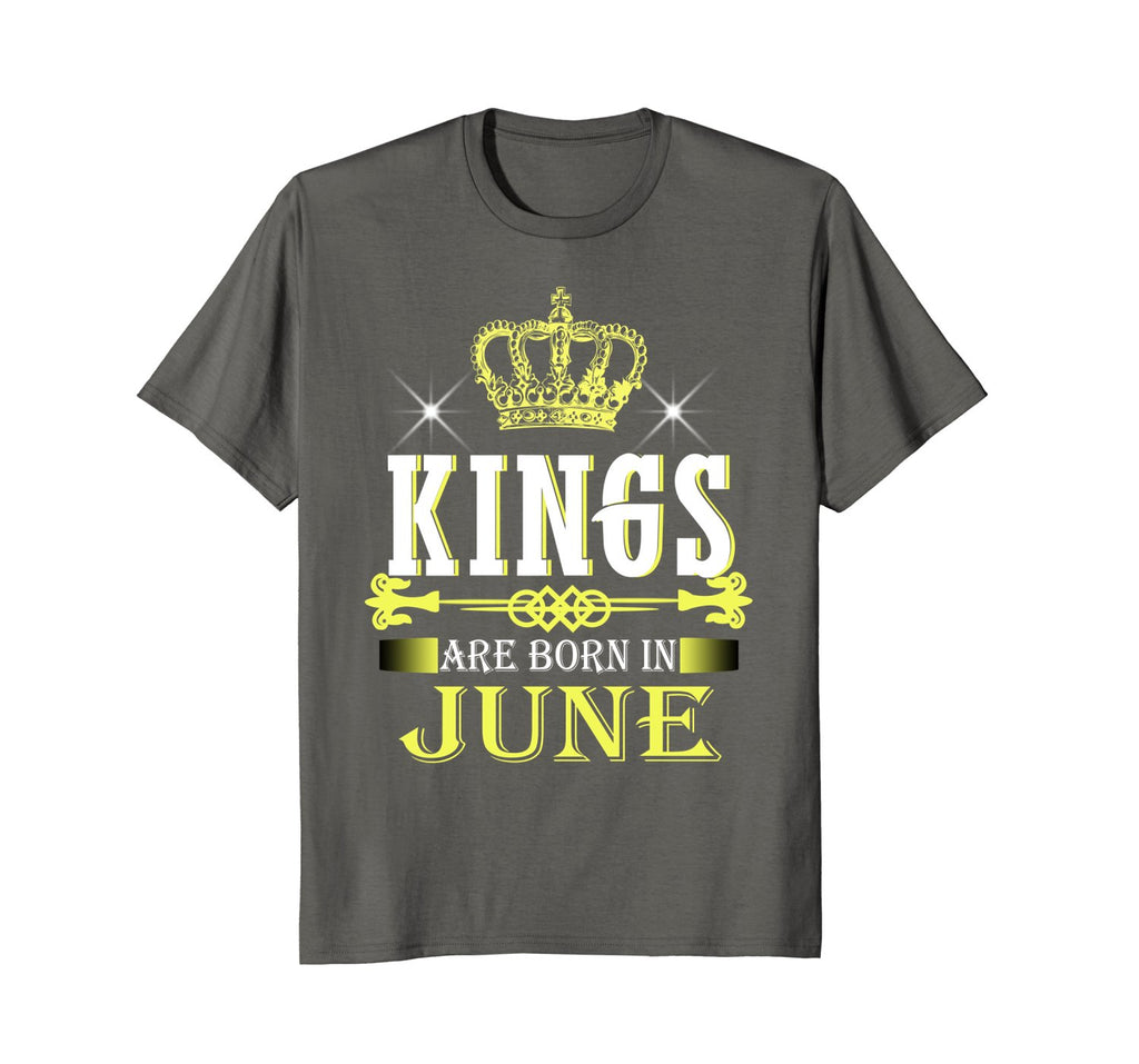 Men's Kings Are Born In June Funny Birthday T-Shirt