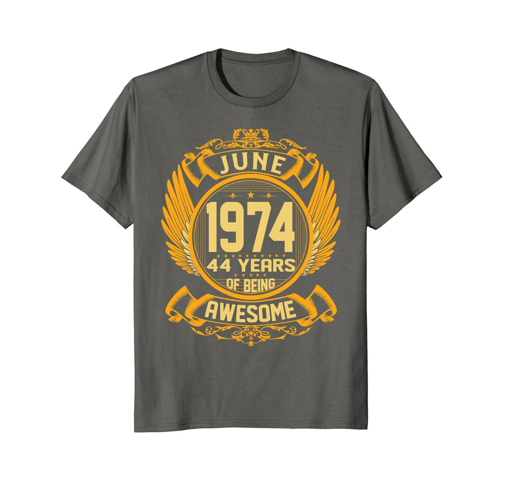 Awesome June 1974 Shirt 44 Years Old 44th Birthday Gifts Men