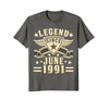 Image of Legend Since June 1991 T-shirt 27th Birthday Gifts