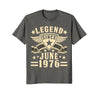 Image of Legend Since June 1976 T-shirt 42nd Birthday Gifts