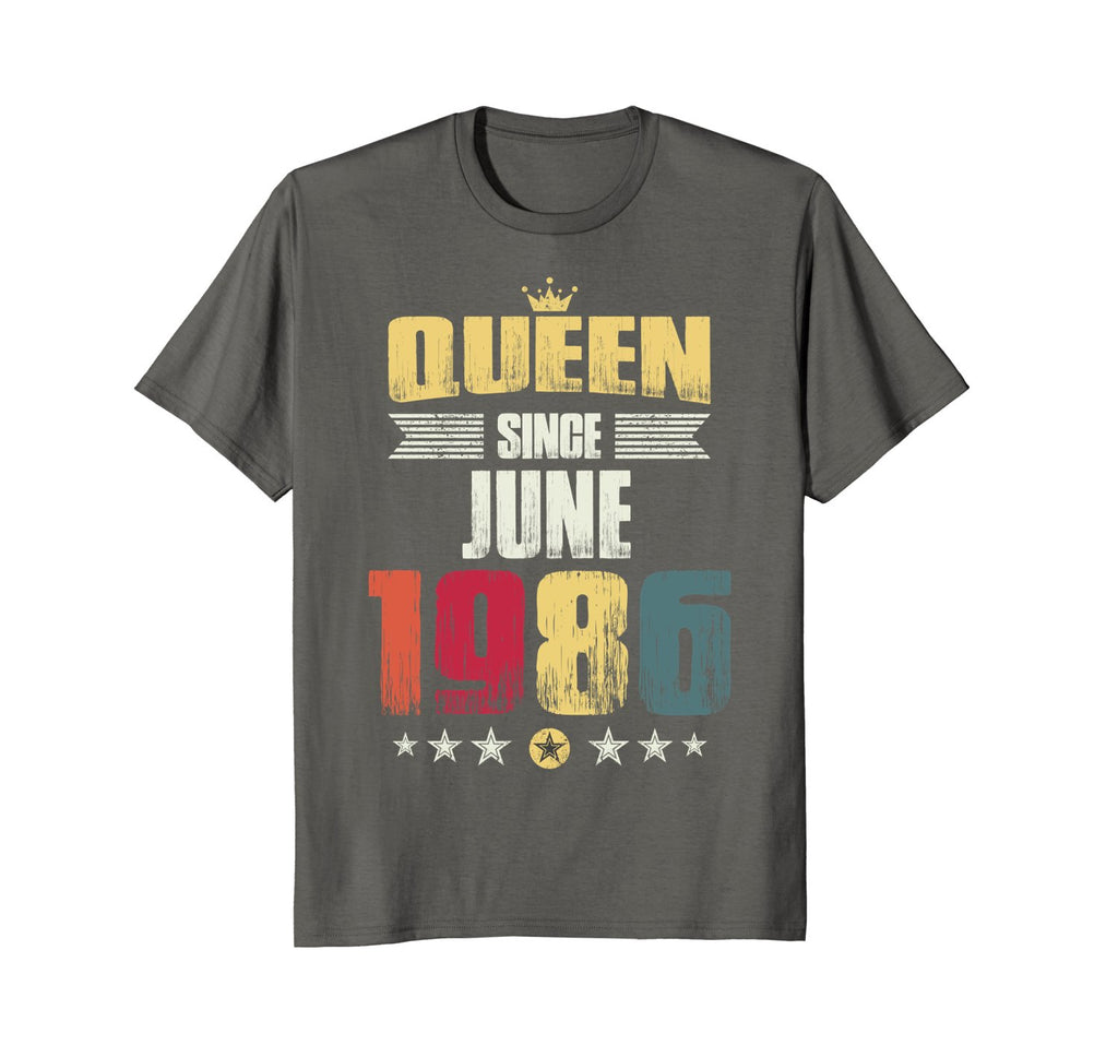 Queen Since June 1986 Vintage 32nd Birthday Gift Shirt