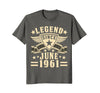 Image of Legend Since June 1961 T-shirt 57th Birthday Gifts