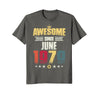 Image of Awesome Since June 1979 Vintage 39th Birthday Gifts Shirts