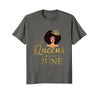 Image of Women's Black Queens Are Born In June - Birthday T-Shirt