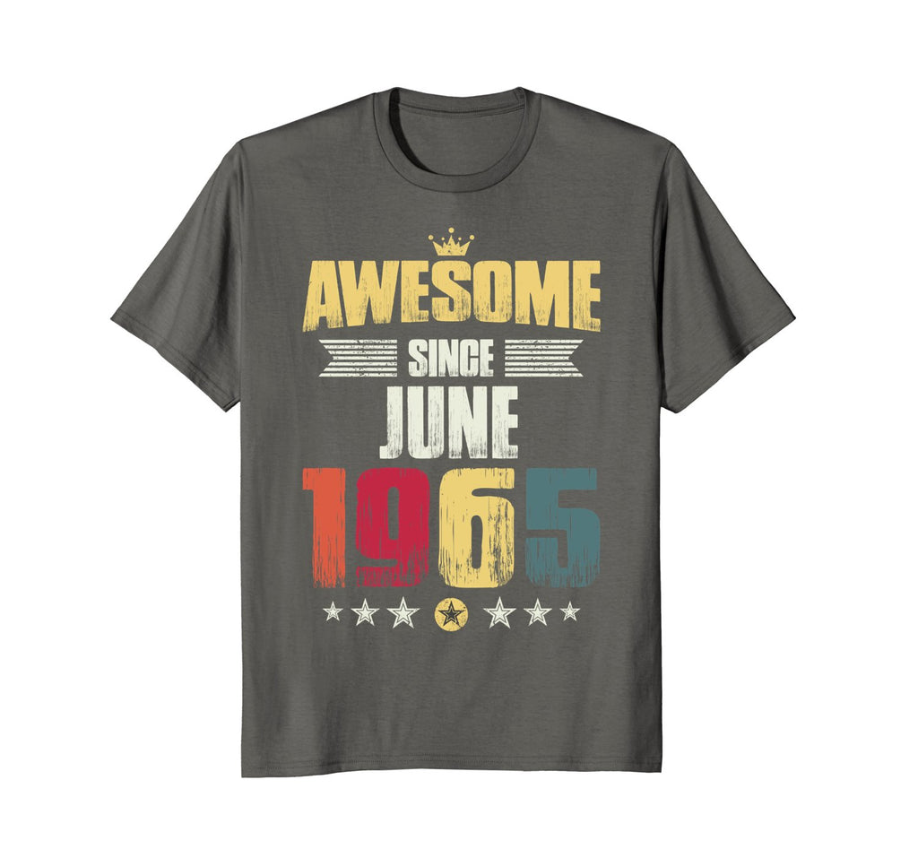 Awesome Since June 1965 Vintage 53rd Birthday Gifts Shirts