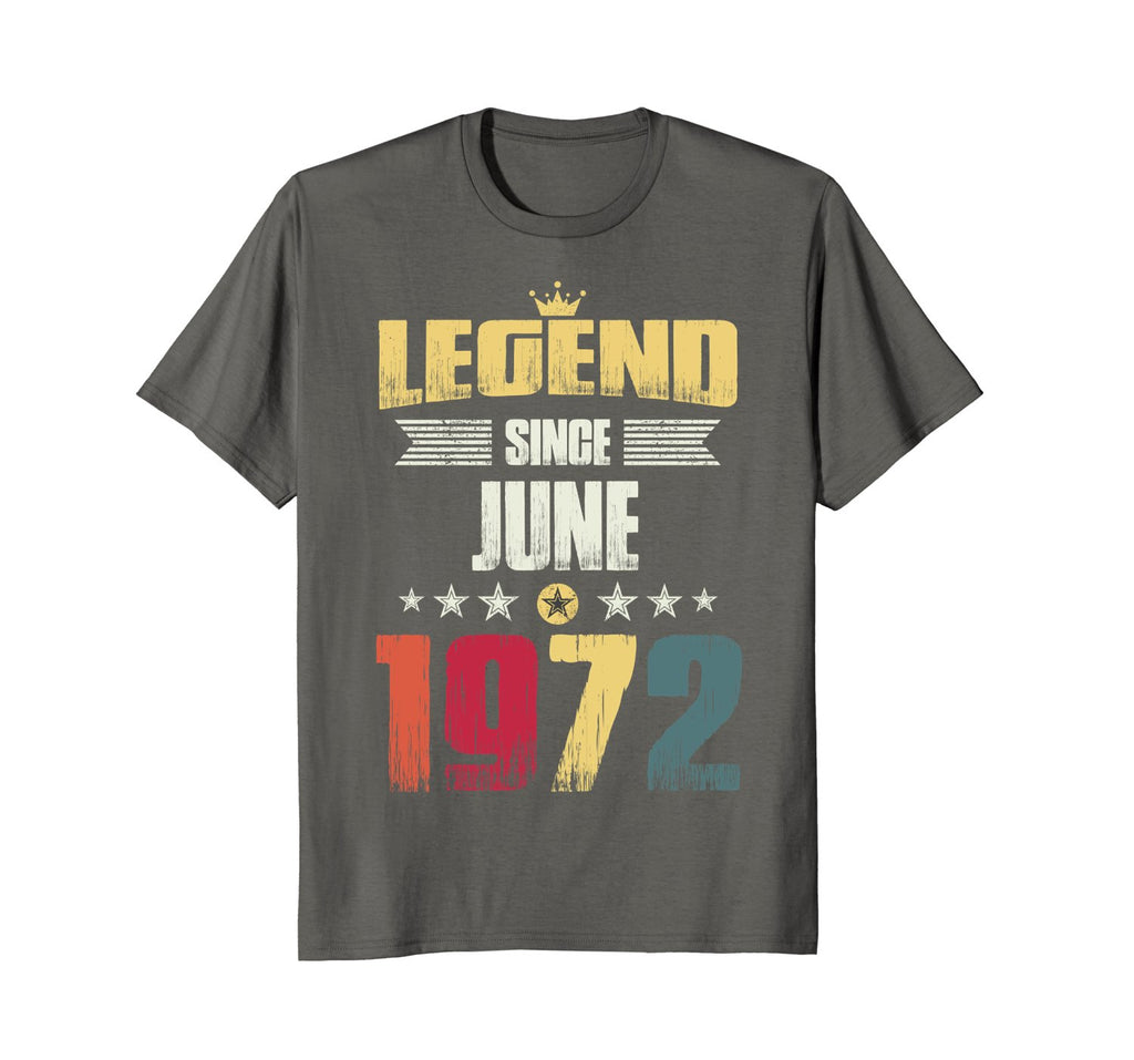 Legend Since June 1972 Vintage 46th Birthday Gift Shirt