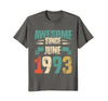 Image of Awesome Since June 1993 T-Shirt 25th Birthday Shirts