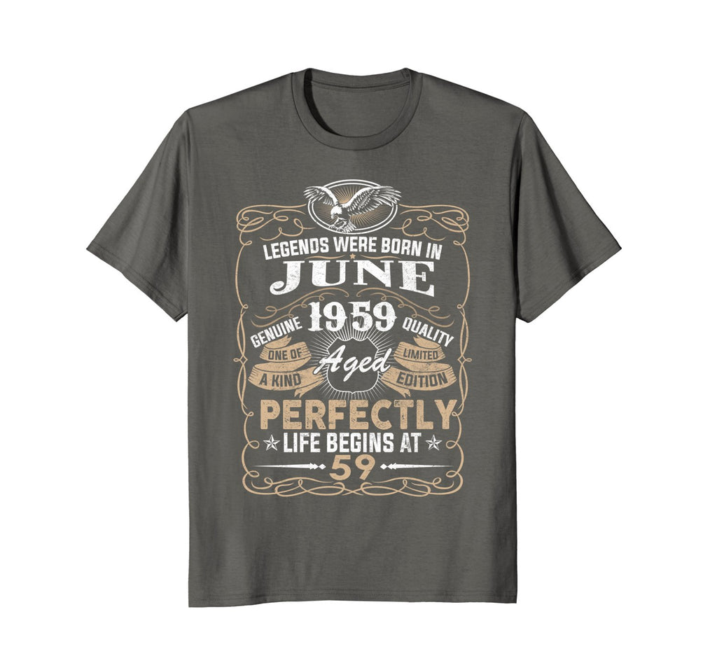 Legends Born In JUNE 1959 59th Awesome Birthday Gift Shirt