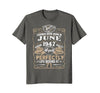 Image of Legends Born In JUNE 1947 71st Awesome Birthday Gift Shirt
